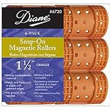 Diane Snap On Magnetic Roller, Orange, 1 1/2 Inch