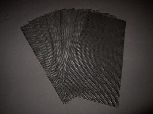 20 Full Size 100% Beeswax Candle Sheets - 16 1/2" X 8" in BLACK