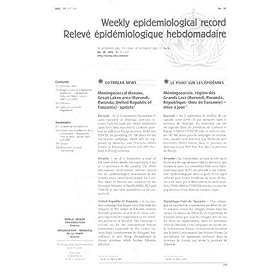 Weekly Epidemiological Record = Releve Epidemiologique Hebdomadaire
