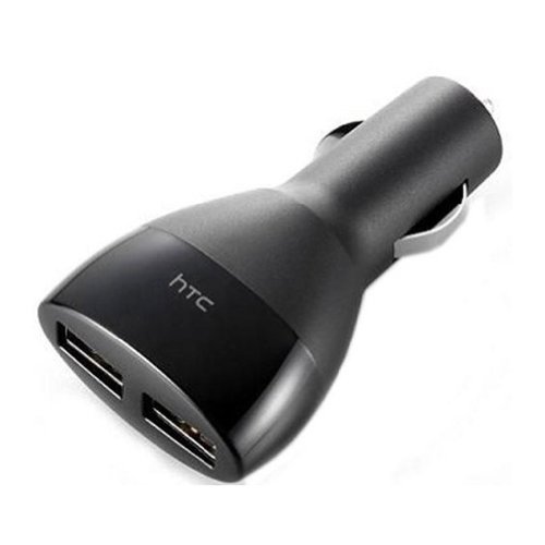 HTC 2 Slot USB Car Charger (2 x 1A,5V) with USB/microUSB cable Blister Preisvergleich