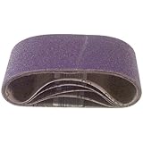 3M 81433 4-Inch x 24-Inch Purple Regalite Resin Bond 120 Grit Cloth Sanding Belt, Pack of 5
