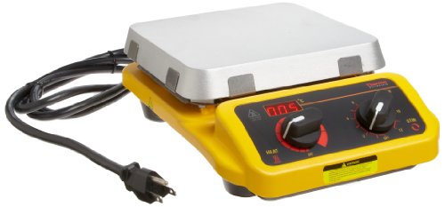 Thermo Scientific ELED SP142025Q Cimarec Digital Stirring Hotplate with 7.25 x 7.25 Aluminum Platform, 13 Length x 8.25 Width x 3.88 Height, 5 to 300 Degree C, 120V/60Hz