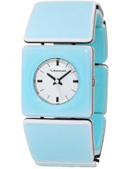 Vestal Womens RWS3A02 "Rosewood" Seafoam Acetate Bangle Watch