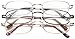 OPTX 20/20 Alpha Alloy 3 Pair Valu-Pac Reading Glasses, Metal, One Size + 1.5