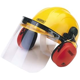 Draper 69933 Safety Helmet with ear defenders and visor