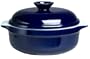 Emile Henry Couleurs 2-Quart Covered Casserole with Lid, Cobalt