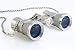 Milana Optics - Opera Glasses - Concert - With Chain - Platinum Finish with Silver Rings