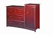 Beatrice Changing Combo Unit In Cherry Finish By Storkcraft Baby Furniture