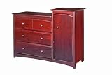 Beatrice Changing Combo Unit In Cherry Finish By Storkcraft Baby Furniture