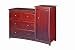Beatrice Changing Combo Unit In Cherry Finish By Storkcraft Baby Furniture