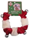 Outward Hound Kyjen  PP01761 Dog Bell Collar Holiday Accessory For Dogs, Large, Red