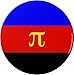 Polyamory Poly Pride Flag Symbol 2.25â€ Large Button Pin Support Awareness