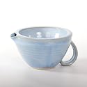 IRISHBARBER Stoneware Powder Blue Shaving Scuttle by Rosemarie  Durr