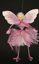 Lavender feather Fairy 6" Ornament