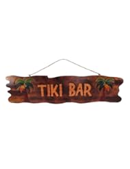 From Amazon.com. Click for details:
 39 In. Hand Carved `Tiki Bar` Sign with Palm Trees 39 In. Hand Carved `Tiki Bar` Sign with Palm Trees