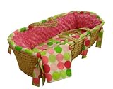 Groovy Dot Pink Moses Basket