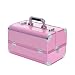 Soozier Deluxe 14" Cosmetics Makeup / Jewelry Travel Train Case Pink RS.4763.00