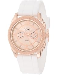 XOXO Womens XO8075 White Silicone Strap Watch