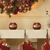 Set of Two Blown Glass Burgundy Tea Light Holders - Frontgate