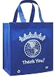 Reusable Grocery Tote Bags 12 Pack (Blue) World Thank You!