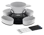 Trudeau Lazy Susan Chocolate Fondue Set