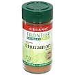 Frontier Organic Cinnamon Ground, 1.9-Ounce Container (Pack of 4)