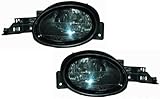 Dodge Neon/Pontiac Neon Replacement Headlight Assembly (Diamond Design, Black) - 1-Pair