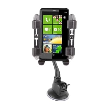 DURAGADGET Support / fixation 2 en 1 pour pare-brise (ventouse et bras flexible) ou grille d'aération pour HTC Legend, HD2, Desire, HD Mini, Gratia, HD7, Desire Z, 7 Mozart, 7 Trophy, TITAN II, HTC Sensation, Sensation XL, Rhyme, Sensation XE, Titan, Evo 3D, Explorer, ChaCha, Salsa, Incredible S, Desire S, Wildfire S, Legend, One X, One E, One S, One V, Radar, HTC Windows Phone 8X et 8S - Garantie 5 ans DURAGADGET Support / fixation 2 en 1 pour pare-brise (ventouse et bras flexible) ou grille d'aération pour HTC Legend, HD2, Desire, HD Mini, Gratia, HD7, Desire Z, 7 Mozart, 7 Trophy, TITAN II, HTC Sensation, Sensation XL, Rhyme, Sensation XE, Titan, Evo 3D, Explorer, ChaCha, Salsa, Incredible S, Desire S, Wildfire S, Legend, One X, One E, One S, One V, Radar, HTC Windows Phone 8X et 8S - Garantie 5 ans