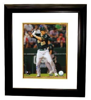Kurt Suzuki Autographed Hand Signed Oakland A s 8x10 Photo Custom FramedB004NPXSTI