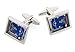 Rhodium plated Pool table cufflinks with moving balls with presentation box