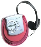 Memorex MD6440-04CP Personal CD Player with Car Kit and 40-Second Anti-Shock (Red)