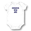 LA Imprints Baby Romper- "Chicks Dig Me"