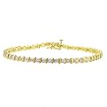 10K Yellow Gold .025ct.t.w. Diamond Tennis Bracelet