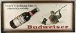 River's Edge 3-D Budweiser Hunting Pub Sign