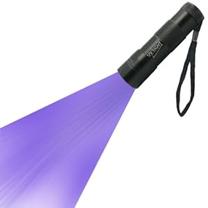 UV Sight's #1 Ultraviolet Blacklight Stain & Urine Detector Torch is the Best Handheld Ultra Violet Flashlight to Find Stains. Our Incredibly Bright 12 LED Portable Black Light Flash Lights are Ideal to Find Cat, Dog or Rodent Urine Smells That You Otherwise Can't See on Carpet, Rugs or Furniture Material. 3 x AAA Batteries Included - 90 Day Guarantee