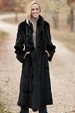 Women's Saddlebrook Reversible Leather Fur Coat