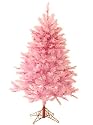 4.5' Crystal Pine Pre-Lit Pretty In Pink Artificial Christmas Tree - Pink Lights