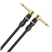 Monster Bass Instrument Cable 8 in. - angled 1/4 plugs M BASS-.75DA