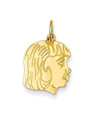 14K Girl Head Charm Cyber Monday Special