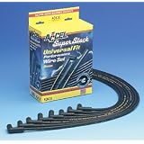 ACCEL 4040K SuperStock 8mm 4000 Series Black Graphite Spark Plug Wire Set by Accel