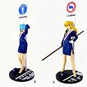 Evangelion Asuka and Rei Poilce Uniform Figure Set