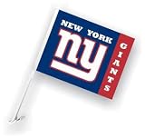 New York Giants NFL Car Flag W/Wall Bracket Set Of 2