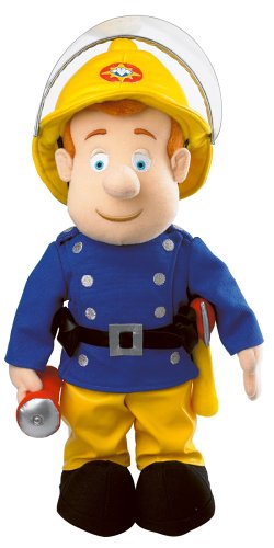 Childrens Toyshop  Toys : Fireman Sam - Talking Sam Soft Toy