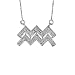 Search : Aquarius Diamond Zodiac Pendant in 10K White Gold