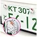 Hello Kitty Numberplate Decal