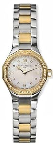 Baume and Mercier Riviera Diamond Two-Tone Gold and Steel Mini Ladies Watch 8550