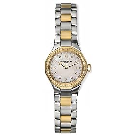Baume and Mercier Riviera Diamond Two-Tone Gold and Steel Mini Ladies Watch 8550 by Baume & Mercier