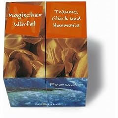 Magischer W�rfel, aufklappbarer Kunststoff-W�rfel, Tr�ume, Gl�ck und Harmonie, aufklappbarer Kunststoff-W�rfel
