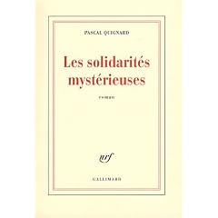 Les solidarit�s myst�rieuses