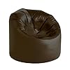 XL Bean Bag BROWN Faux Leather Bean Bags - Extra Large Bean Bag Chair